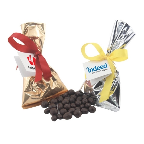 Chocolate Espresso Beans Favor/Mug Stuffer Bags with Ribbon - Image 1