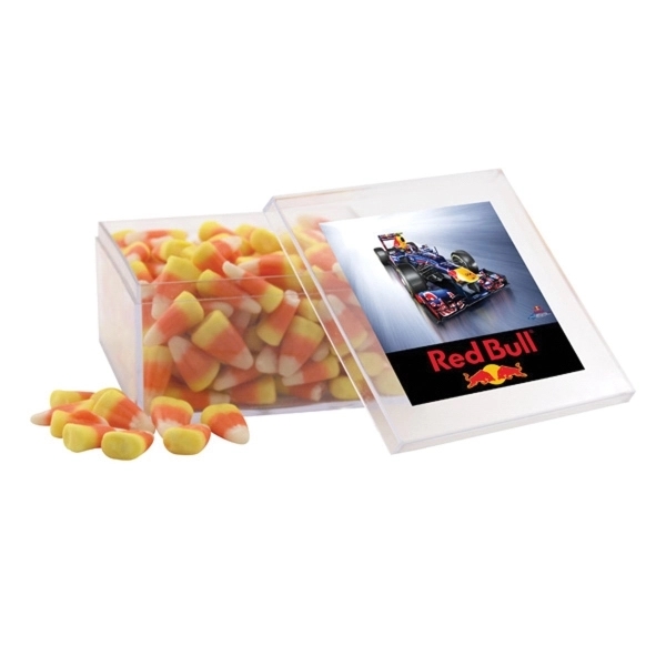 Candy Corn in a Clear Acrylic Large Box - Image 1