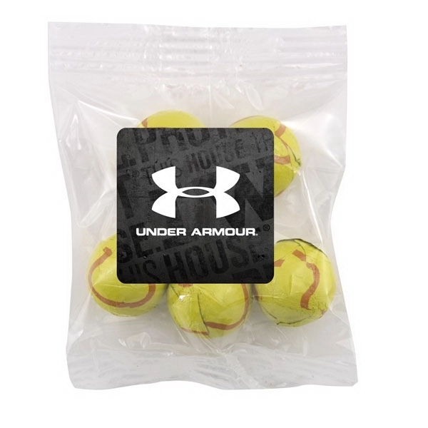 Bountiful Bag with Chocolate Tennis Balls- Full Color Label - Image 1