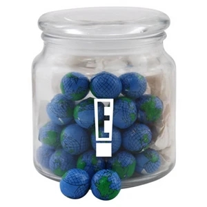 Chocolate Globes in a Glass Jar with Lid