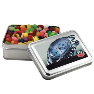 Jelly Belly Candy in a metal gift box with lid