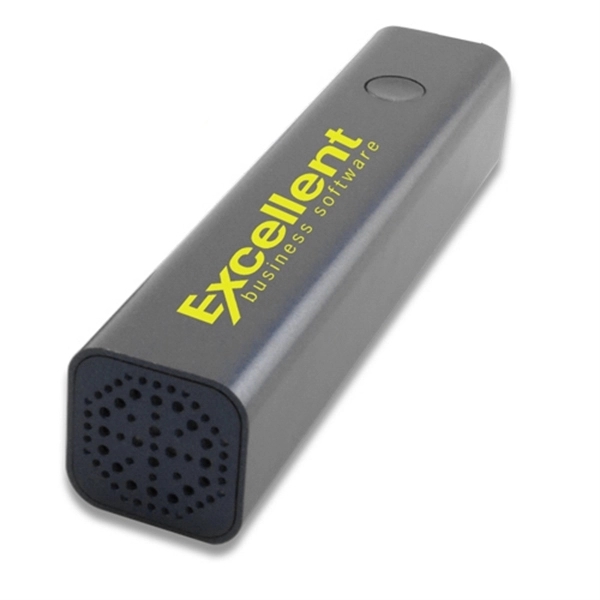 Bluetooth Speaker Power Bank in Microfiber Bag - Image 2