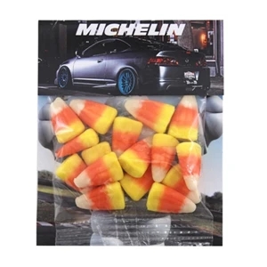 Billboard Full Color Header Candy Bag-  with Candy Corn