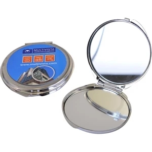 Round Metal Compact Mirror