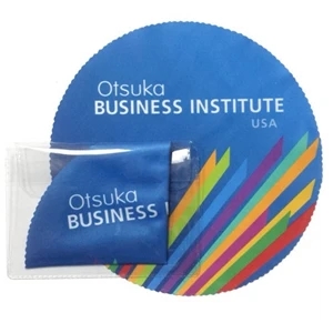 6" Round Microfiber Cloth in Clear Pouch