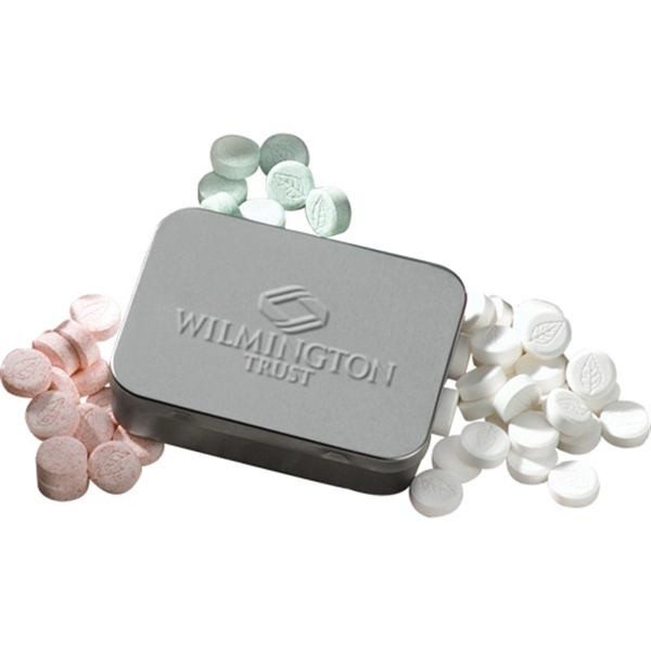 Embossed Large Mint Tin with Mints - Image 1