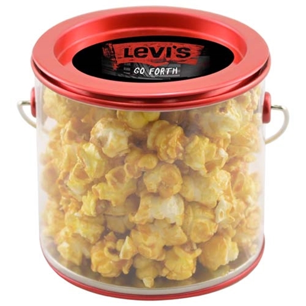 Tin Pail with Caramel Popcorn - Image 3
