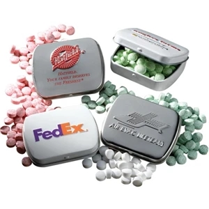 Peppermint Mints in Embossed Pocket Mint Tin