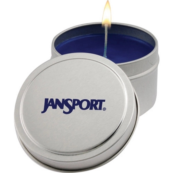 6 oz  Holiday Candle in Metal Tin - Image 1