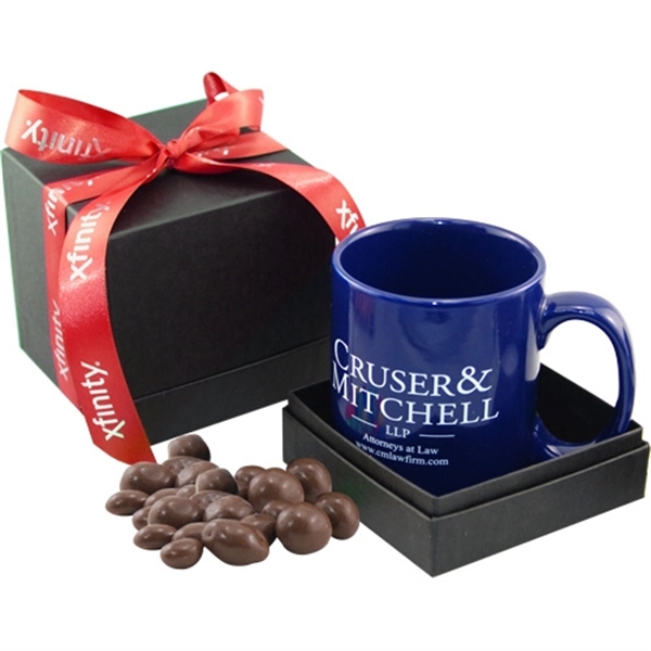 Gift Box with Mug & Chocolate Covered Peanuts - Image 1