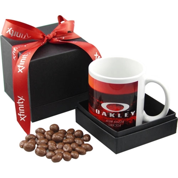 Gift Box Mug & Chocolate Covered Peanuts - Image 1