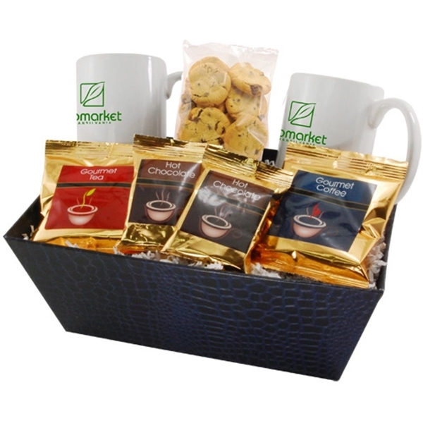 Tray with Mugs and Chocolate Chip Cookies - Image 1