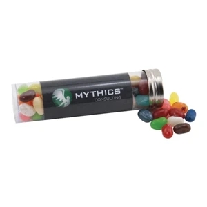 Jelly Bellys Candy in a 5 " Plastic Tube with Metal Cap