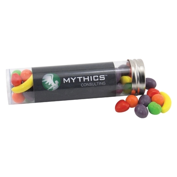 Runts Candy in a 5 " Plastic Tube with Metal Cap - Image 1