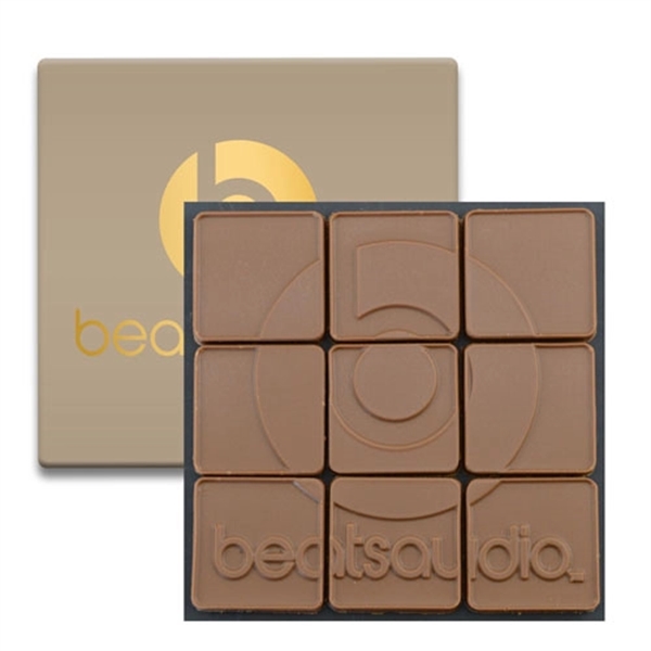 9 Chocolate Squares in Modern Gift Box - Image 4