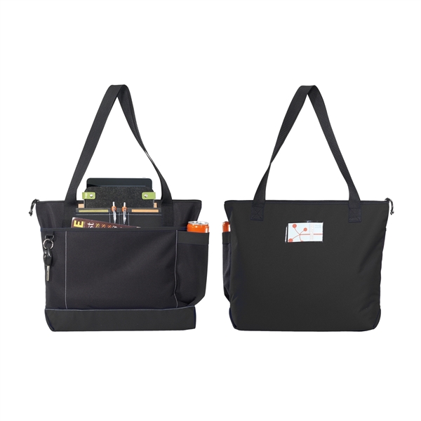 600D Two-Tone Business Tote - Image 2