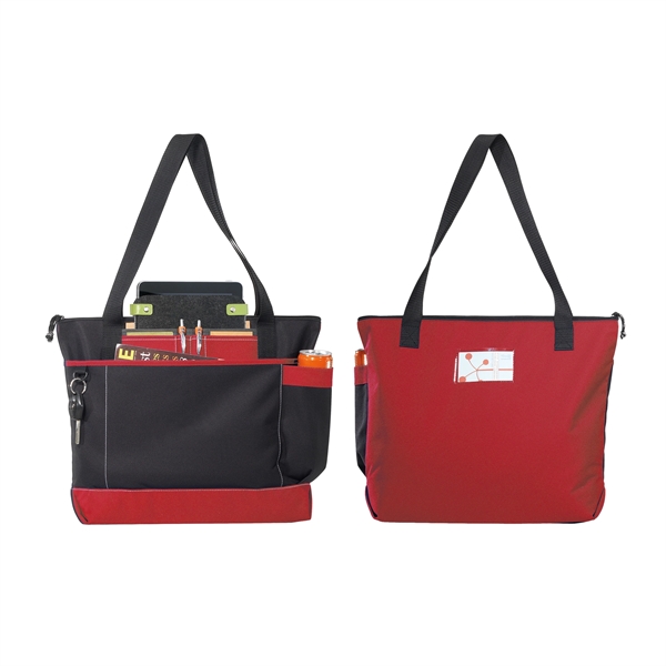 600D Two-Tone Business Tote - Image 5