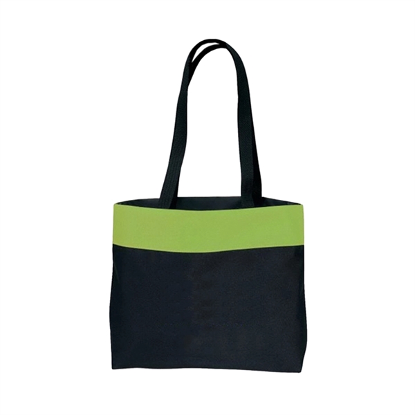 600D Poly Two-Tone Tote Bag - Image 3