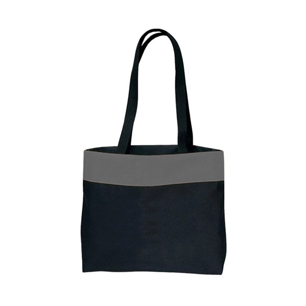 600D Poly Two-Tone Tote Bag - Image 4