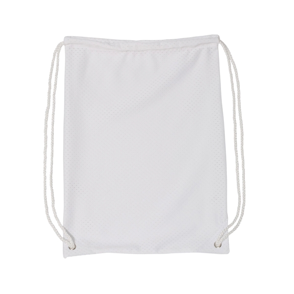 100% Polyester Jersey Mesh Drawstring Backpack - Image 6