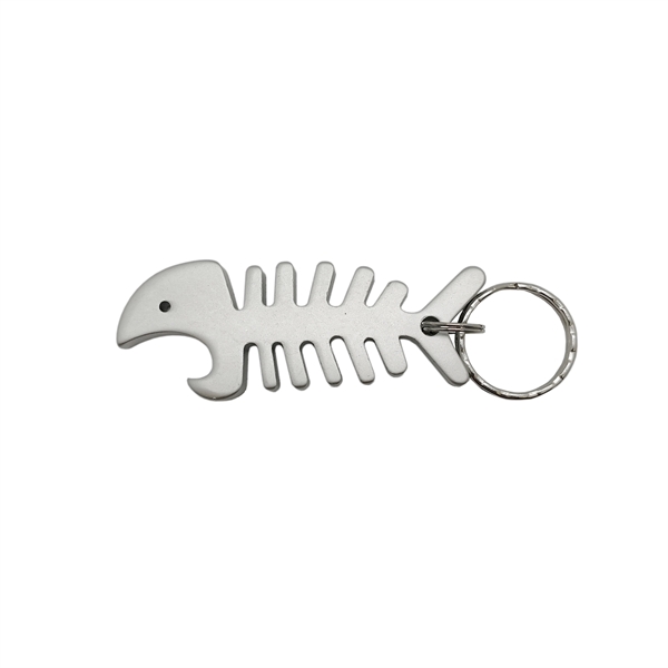 Fish Bottle Opener Keychain w/ Earbud Organizers - Image 3