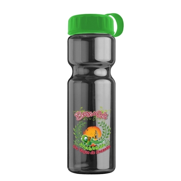 Champion - 28 oz Transparent Sports Bottle with Tethered Lid - Image 5