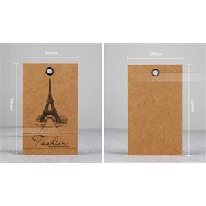 350 GSM Kraft Paper Tag (With metal rivets on the hole)