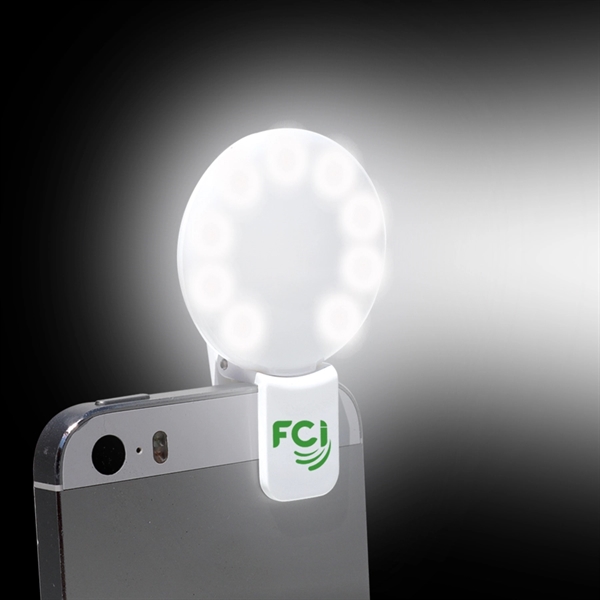 Round 9-LED Selfie Fill Light for Phone and Tablet Cameras - Image 4