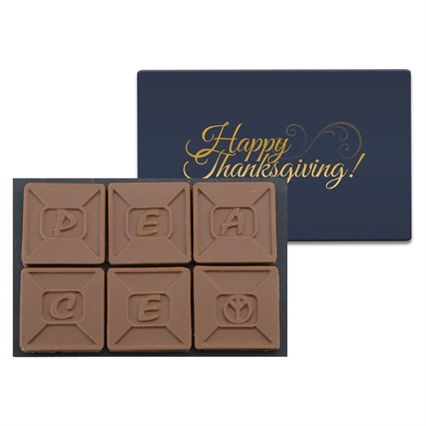 6 Chocolate Squares in Modern Gift Box - Image 4