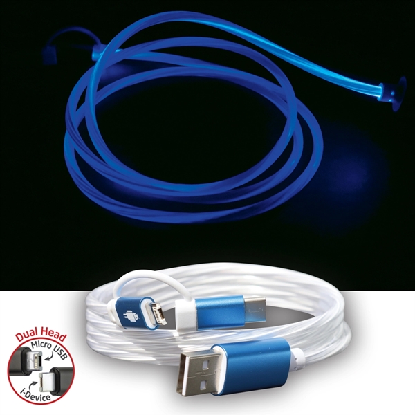 3-in-1 EL Lighted USB Charging Cable for Mobile Devices - Image 4