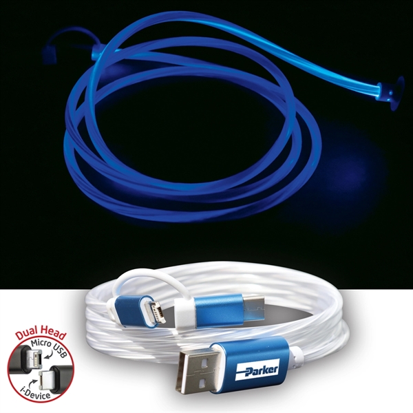 3-in-1 EL Lighted USB Charging Cable for Mobile Devices - Image 5