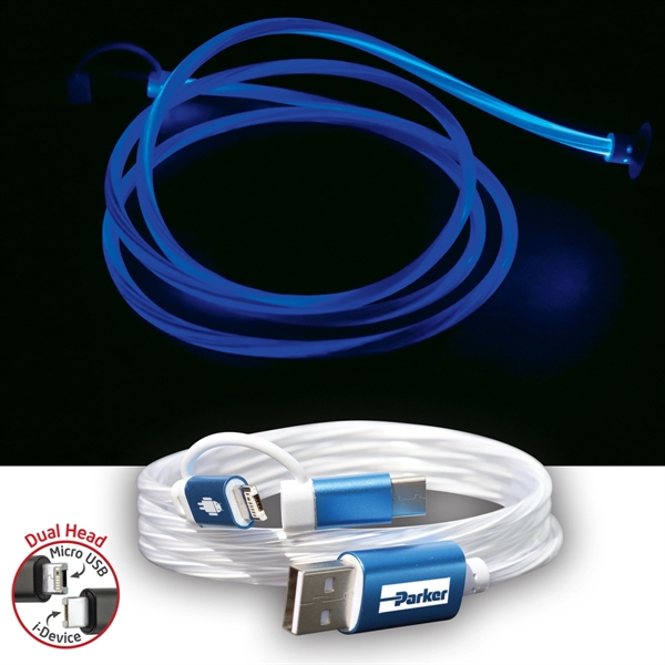3-in-1 EL Lighted USB Charging Cable for Mobile Devices - Image 6