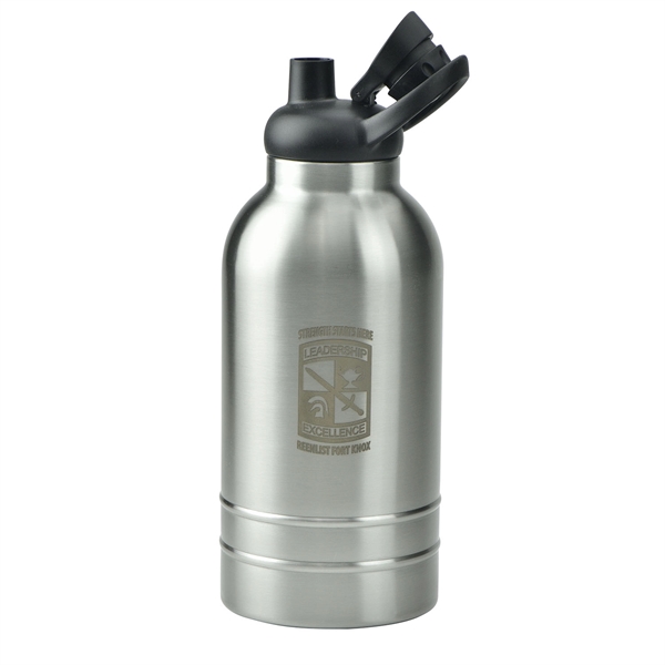 64 oz Double Wall Stainless Steel Vacuum Growler