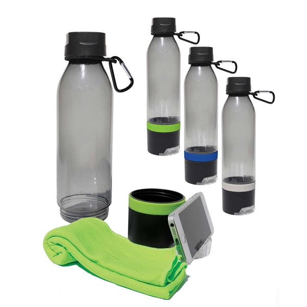 20oz Sports Bottle w/Cool Towel & Phone Stand - Image 3