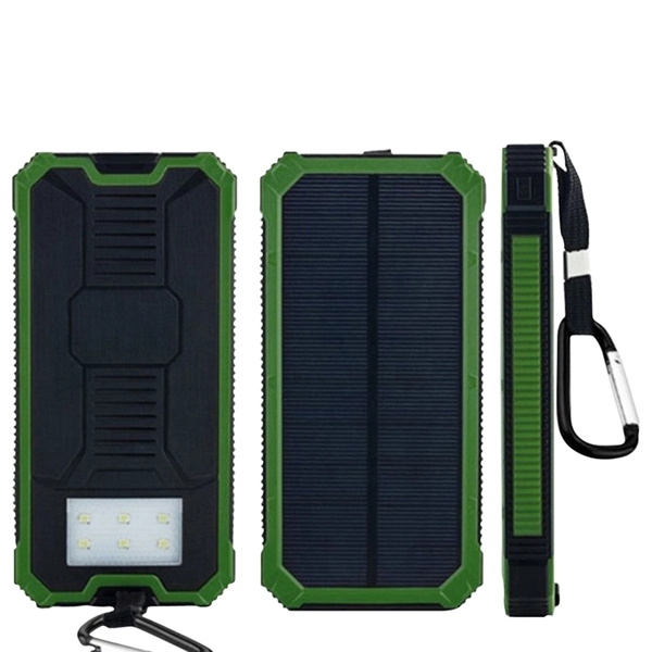 8000mAh Solar Power Bank with Torch - Image 5