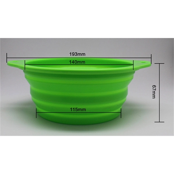 Big Size Collapsible Silicone Pet Bowl - 29 Oz. - Image 3