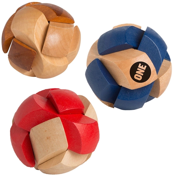 Soccer Ball Wooden Puzzle - Image 1