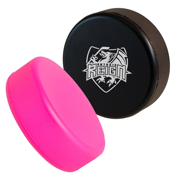 Squeezies® Hockey Puck Stress Reliever - Image 1