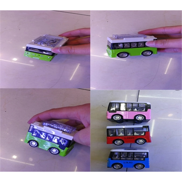 2.5inch Cute die cast mini city bus,mini alloy car toy