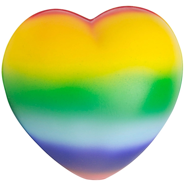 Squeezies® Rainbow Sweet Heart Stress Reliever - Image 1
