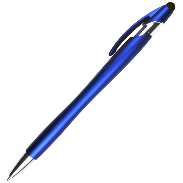 Matte Finish European Design Ballpoint Pen w/ Stylus - Image 2