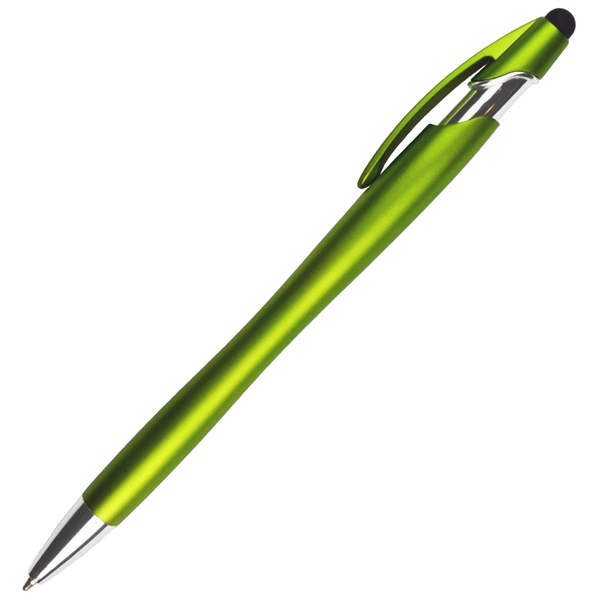Matte Finish European Design Ballpoint Pen w/ Stylus - Image 3