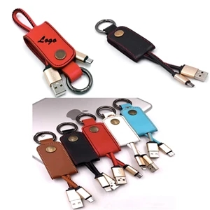 2-1 USB Custom  Cable Keychain