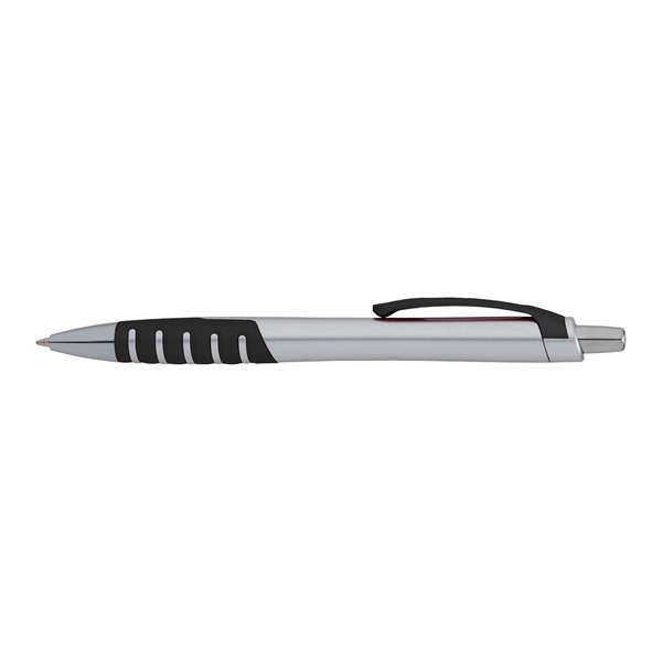 Apex Silver Plunge-Action Ballpoint Pen - Image 2