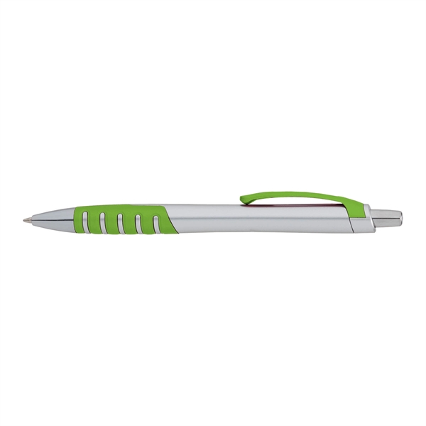 Apex Silver Plunge-Action Ballpoint Pen - Image 3