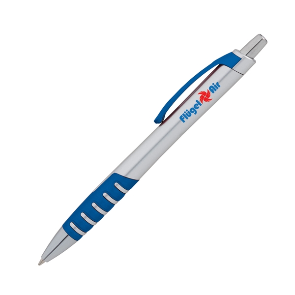 Apex Silver Plunge-Action Ballpoint Pen - Image 5