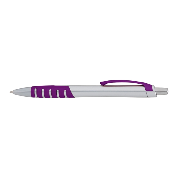 Apex Silver Plunge-Action Ballpoint Pen - Image 6