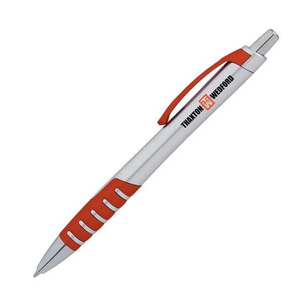 Apex Silver Plunge-Action Ballpoint Pen - Image 9