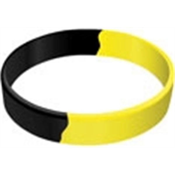Segmented Embossed 6 1/4" x 1/2" Custom Silicone Wristband - Image 3