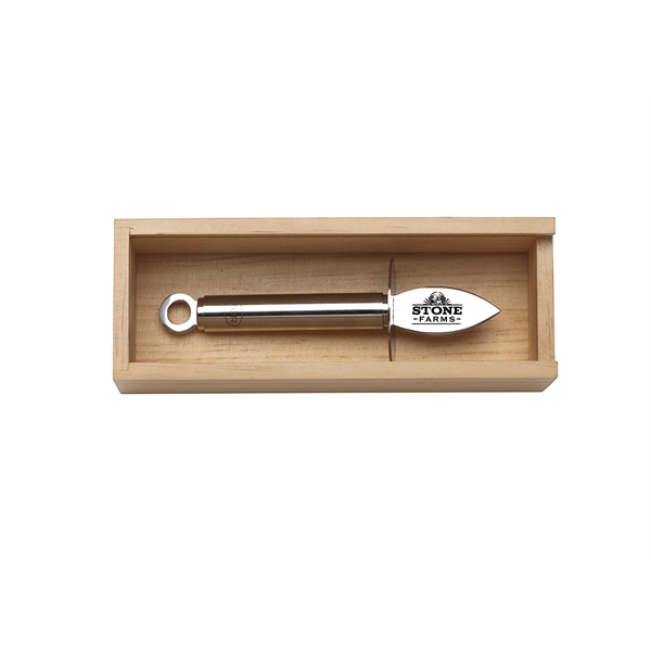 Oyster Shucker Knife in Naturalwood Gift Box - Image 2